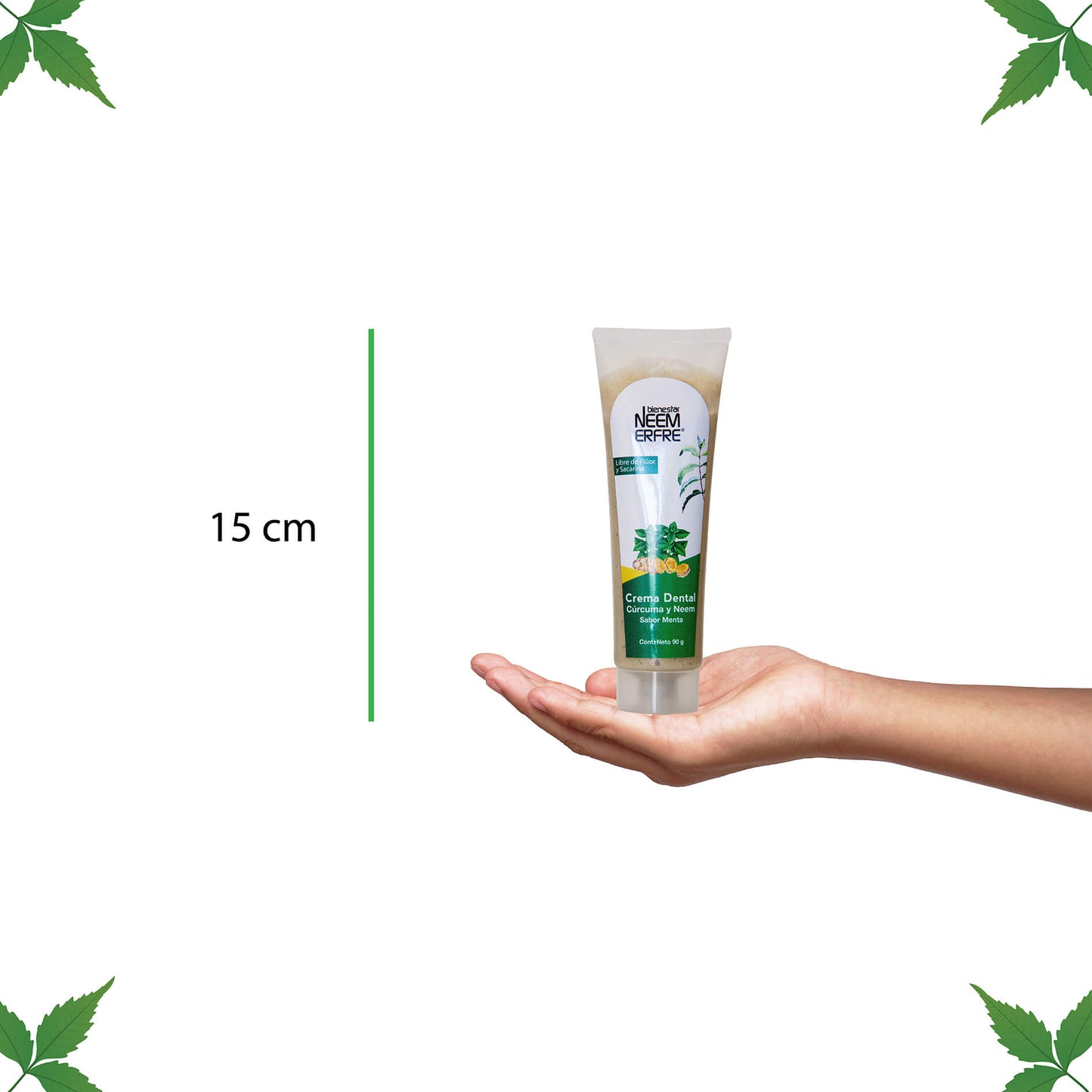 Crema dental de Menta + Cúrcuma