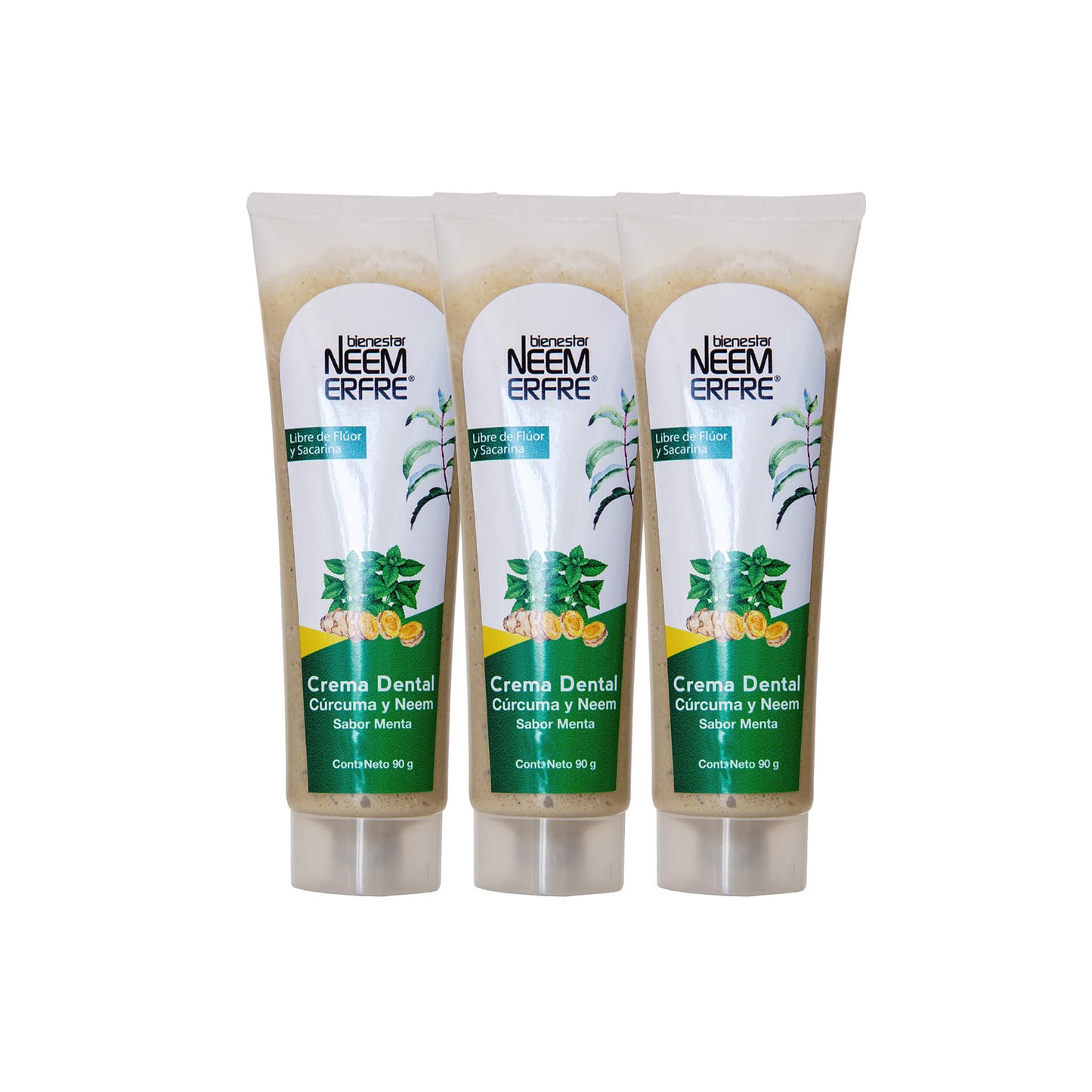 Crema dental de Menta + Cúrcuma
