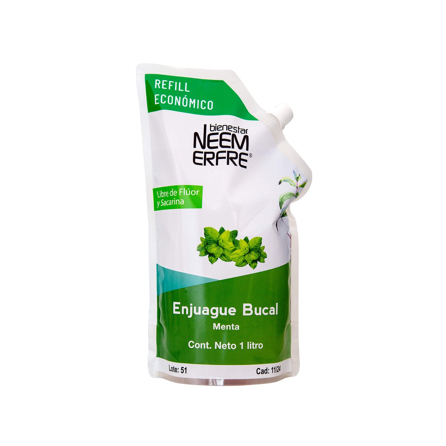 Enjuague bucal sabor menta