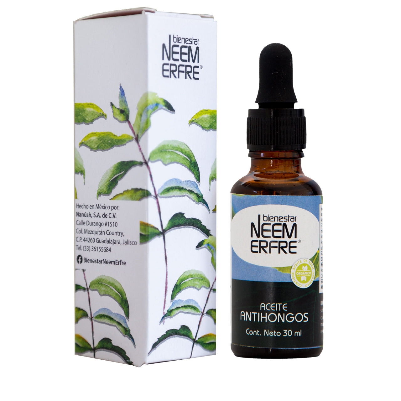 Aceite antihongos para uñas dañadas