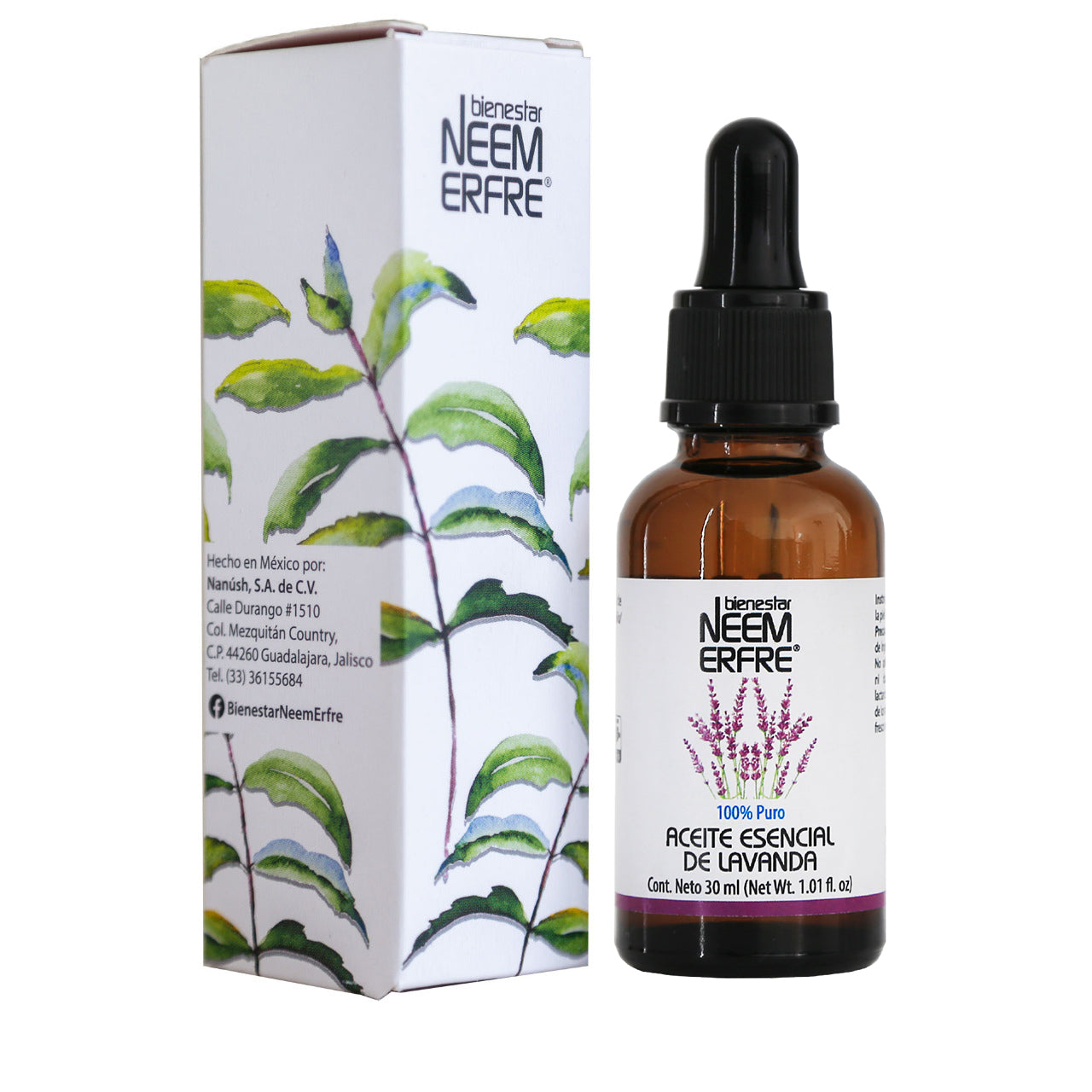 Aceite esencial de lavanda 100% puro