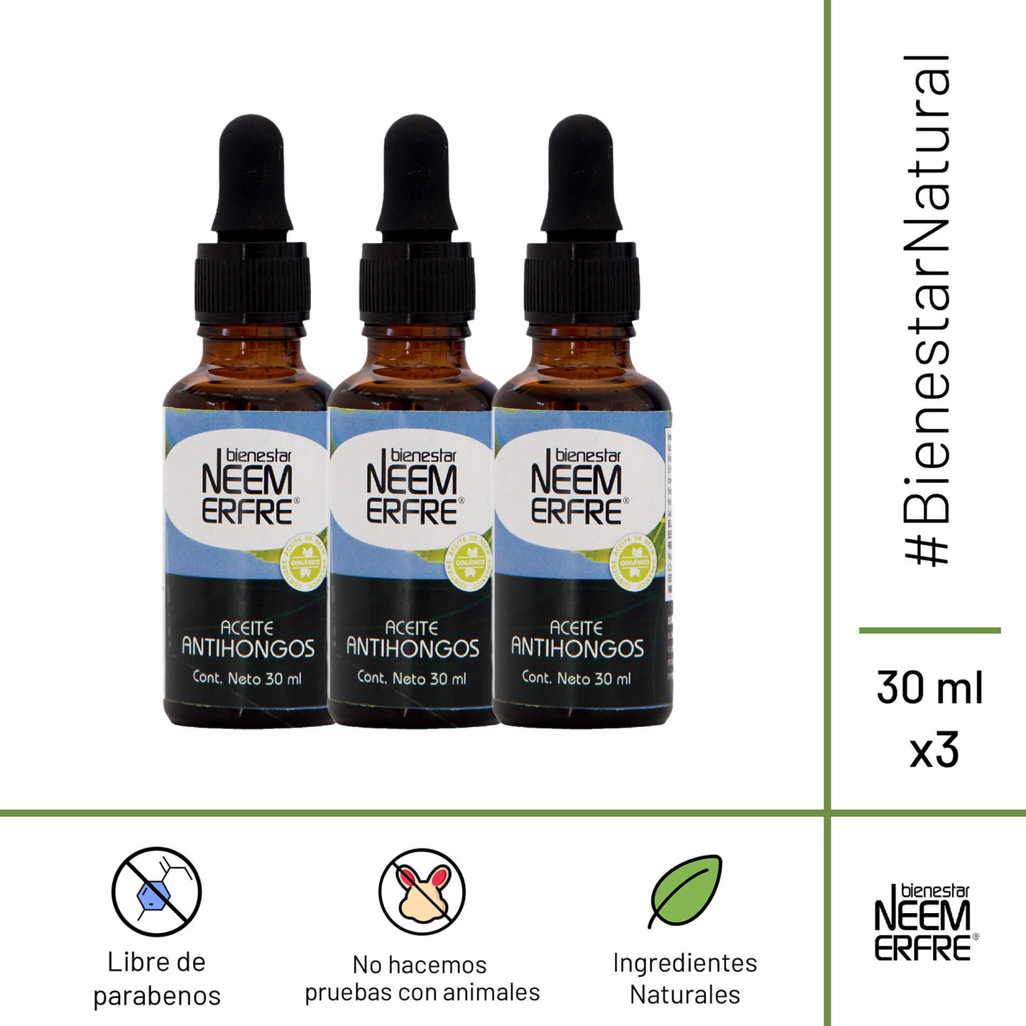 Aceite antihongos para uñas dañadas