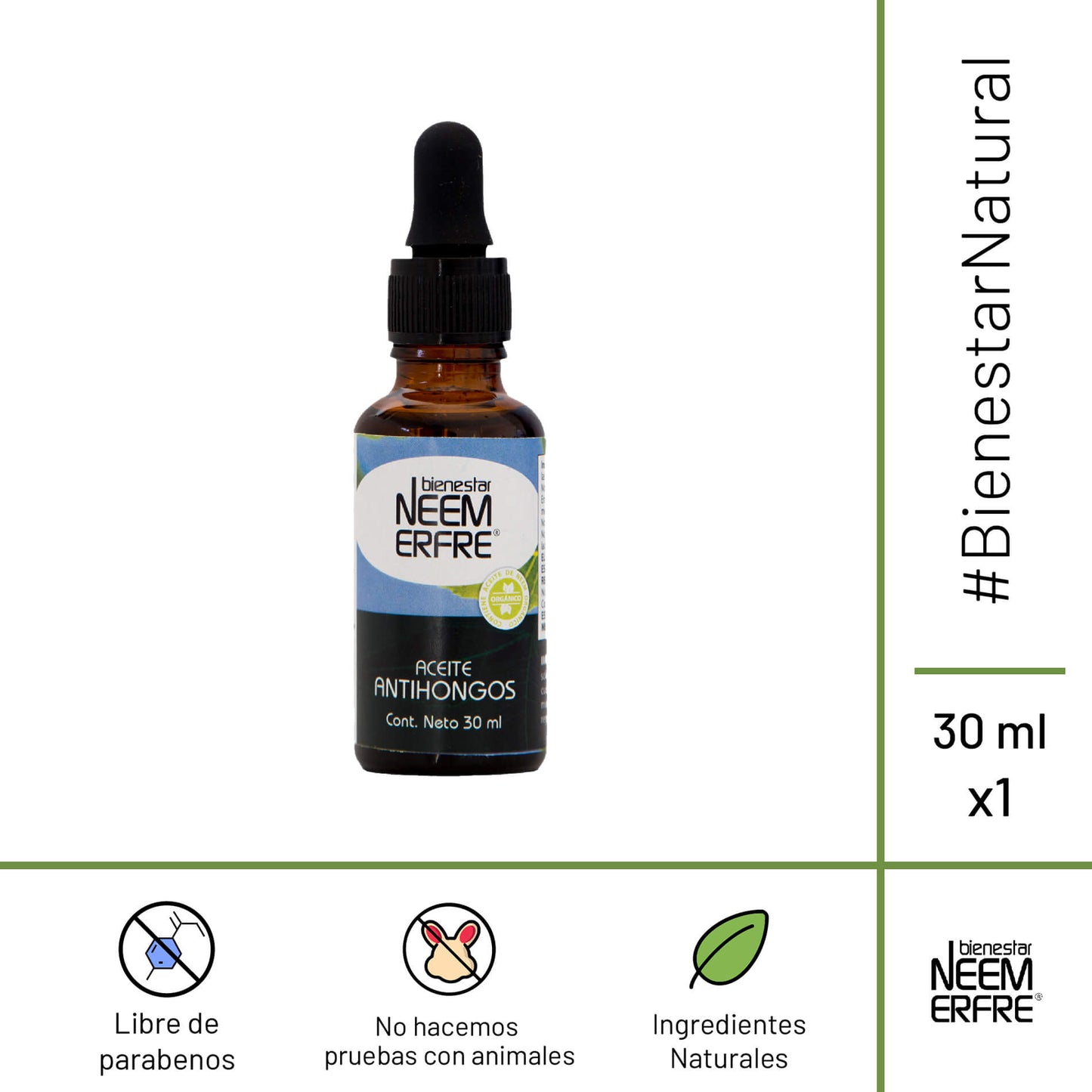 Aceite antihongos para uñas dañadas