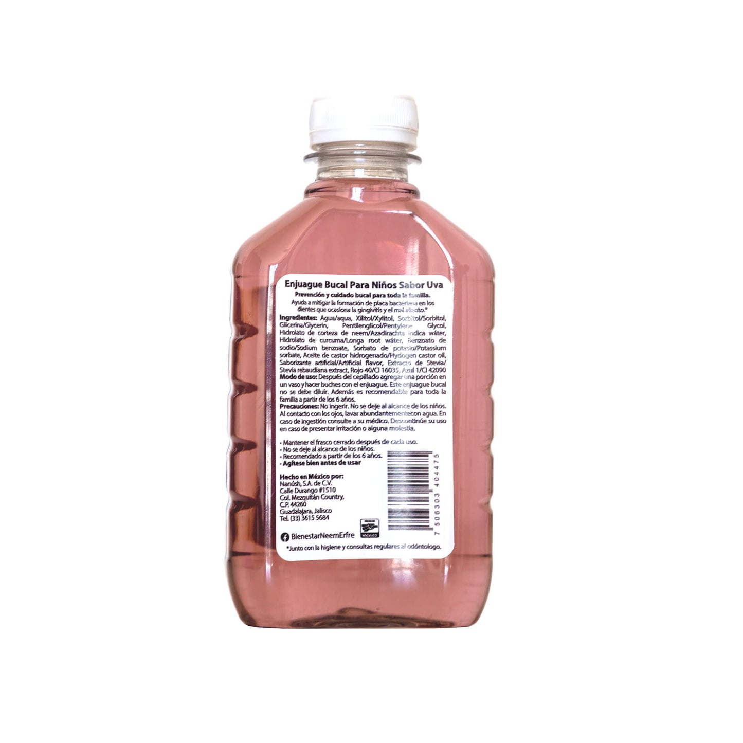 Enjuague bucal sabor uva