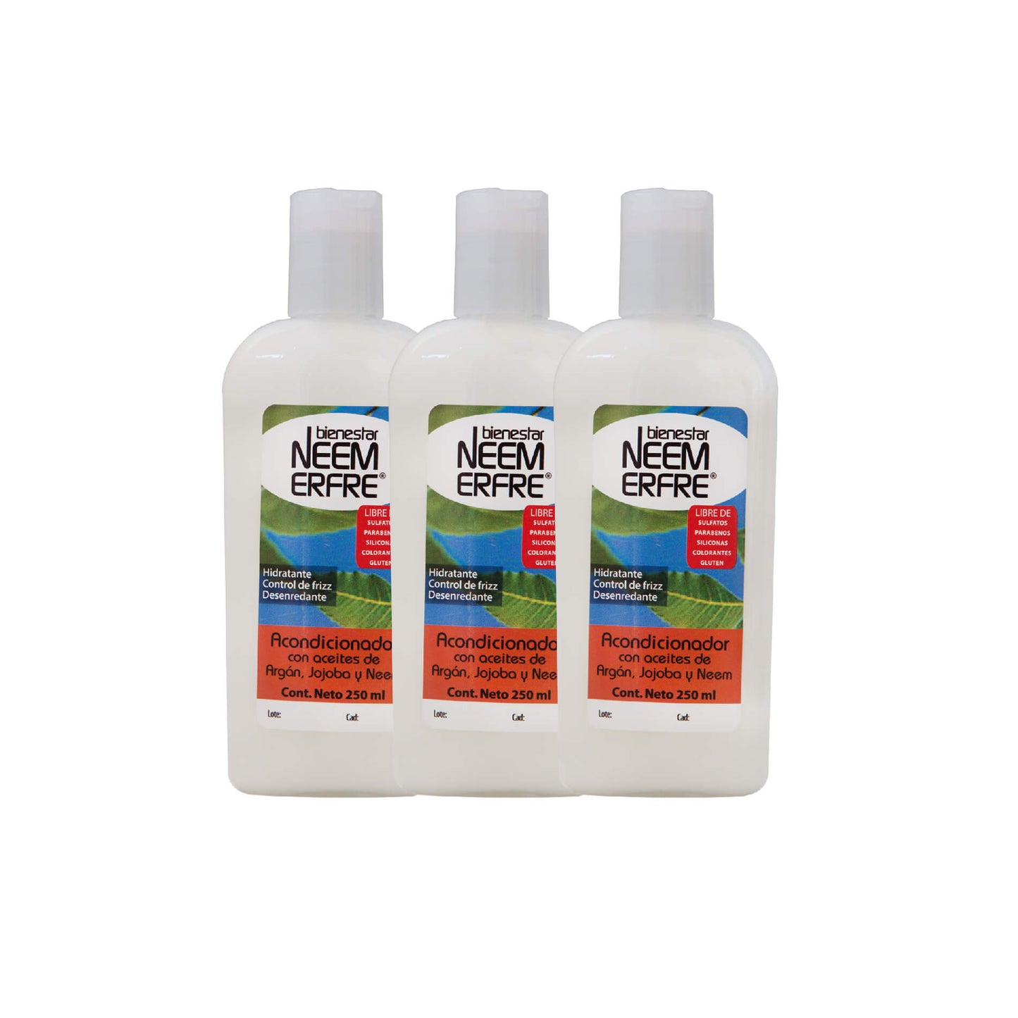 Acondicionador natural con aceites de argán, jojoba Y neem