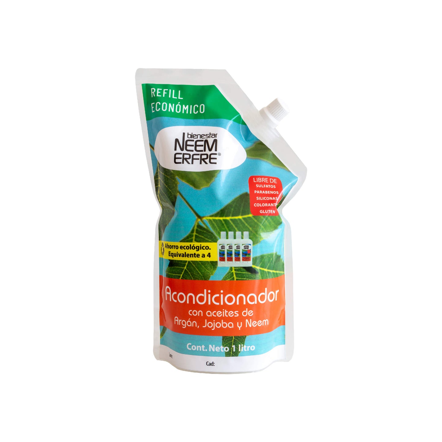 Acondicionador natural con aceites de argán, jojoba Y neem