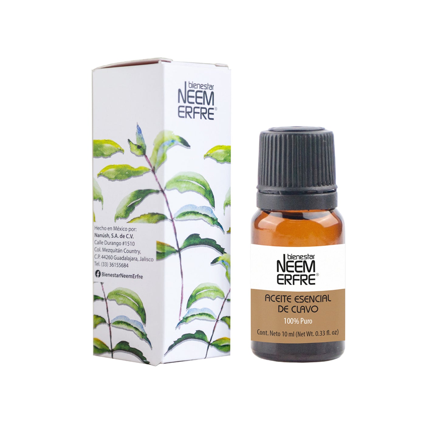 Aceite esencial de clavo 100% puro