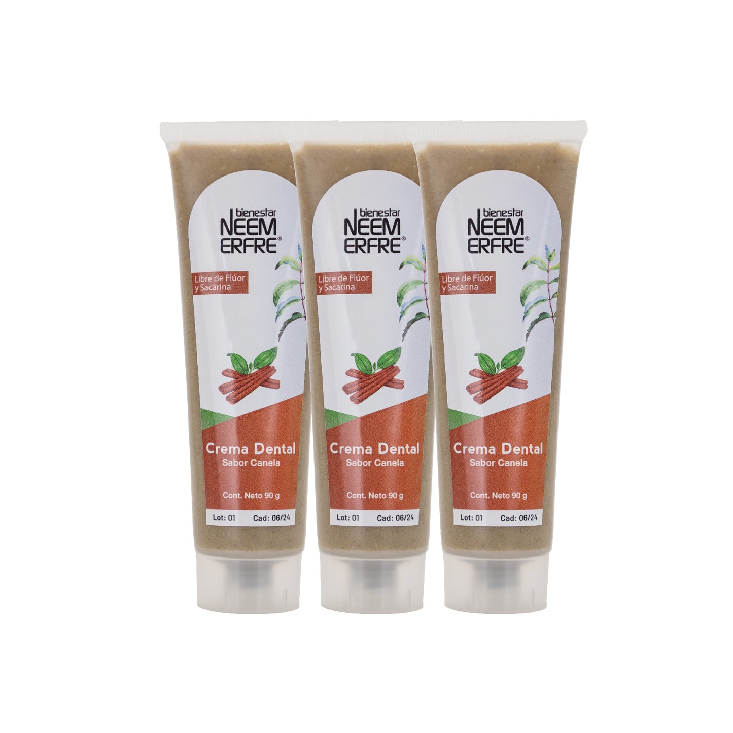 Crema dental sabor canela