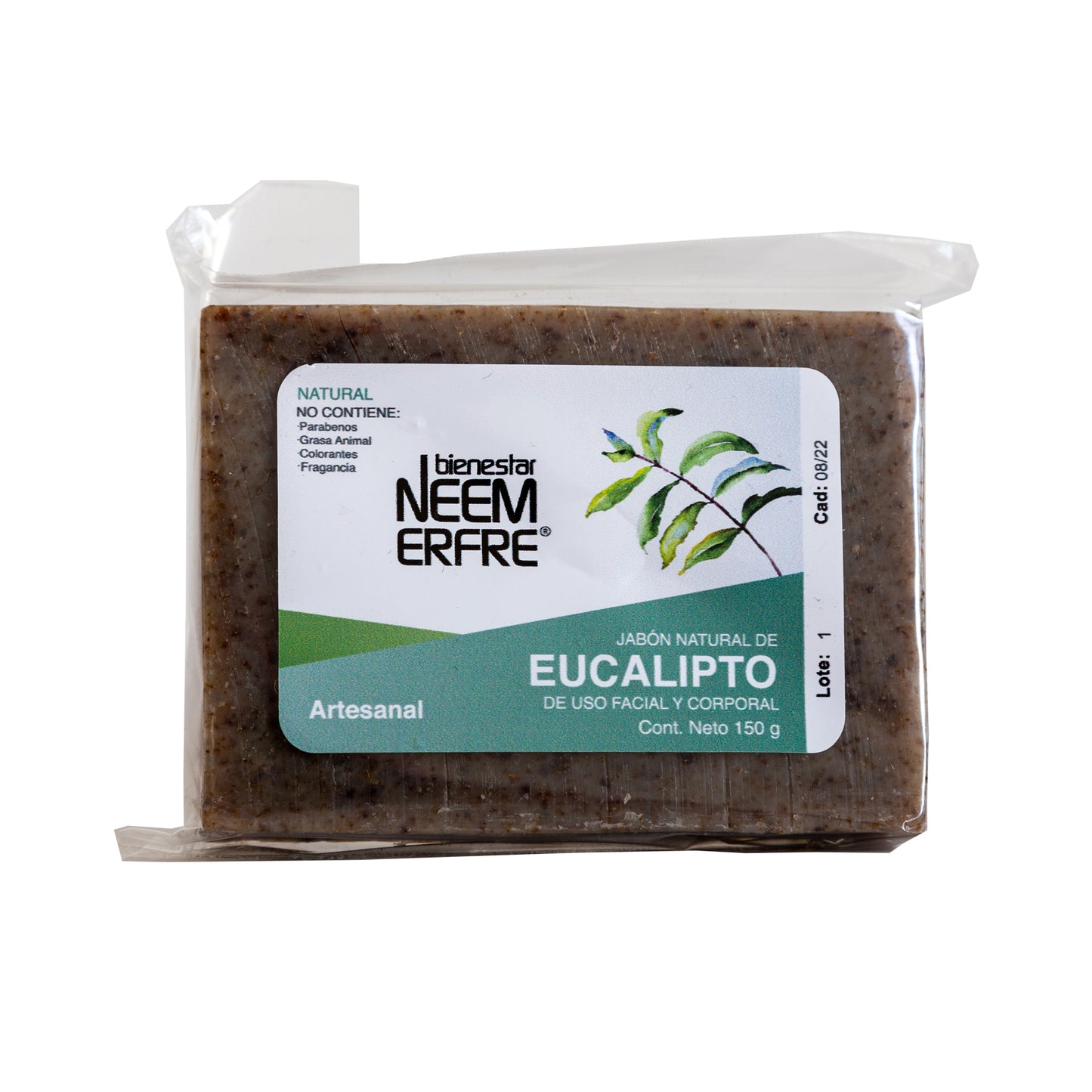 Jabón natural de eucalipto