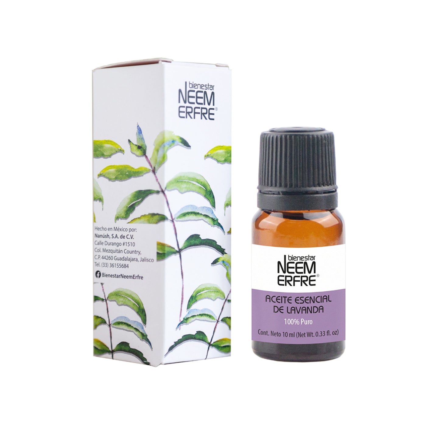 Aceite esencial de lavanda 100% puro