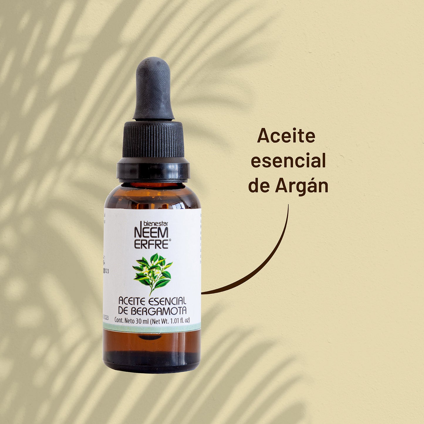 Aceite esencial de bergamota 100% puro