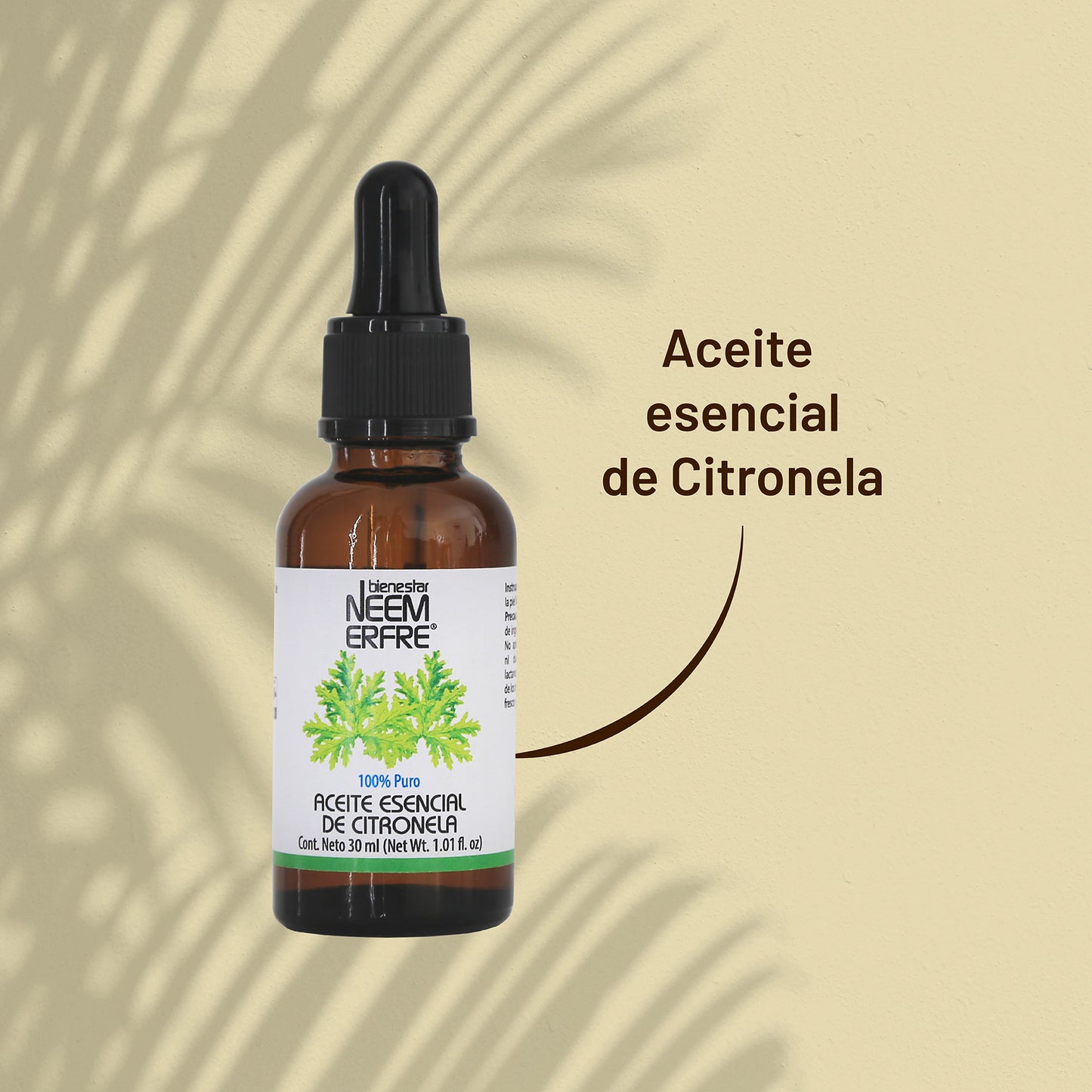 Aceite esencial de citronela 100% puro