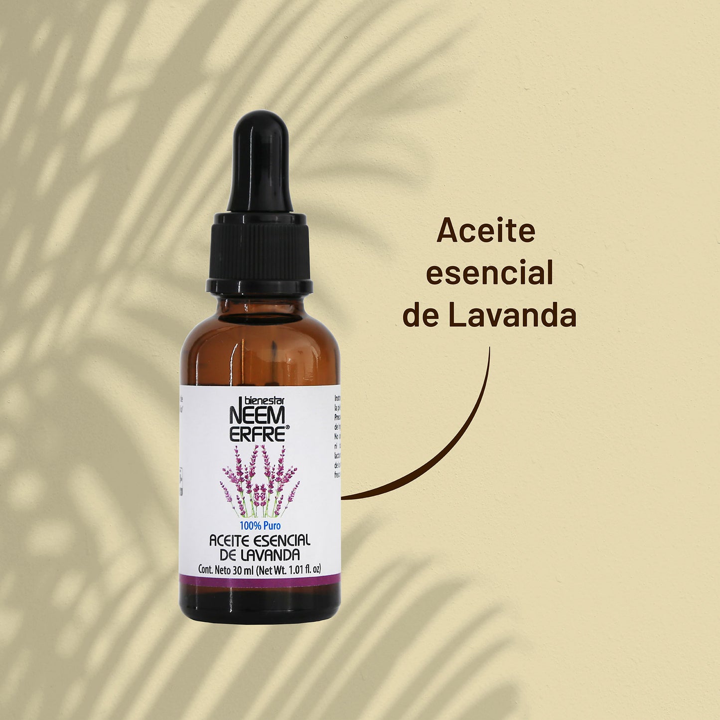 Aceite esencial de lavanda 100% puro