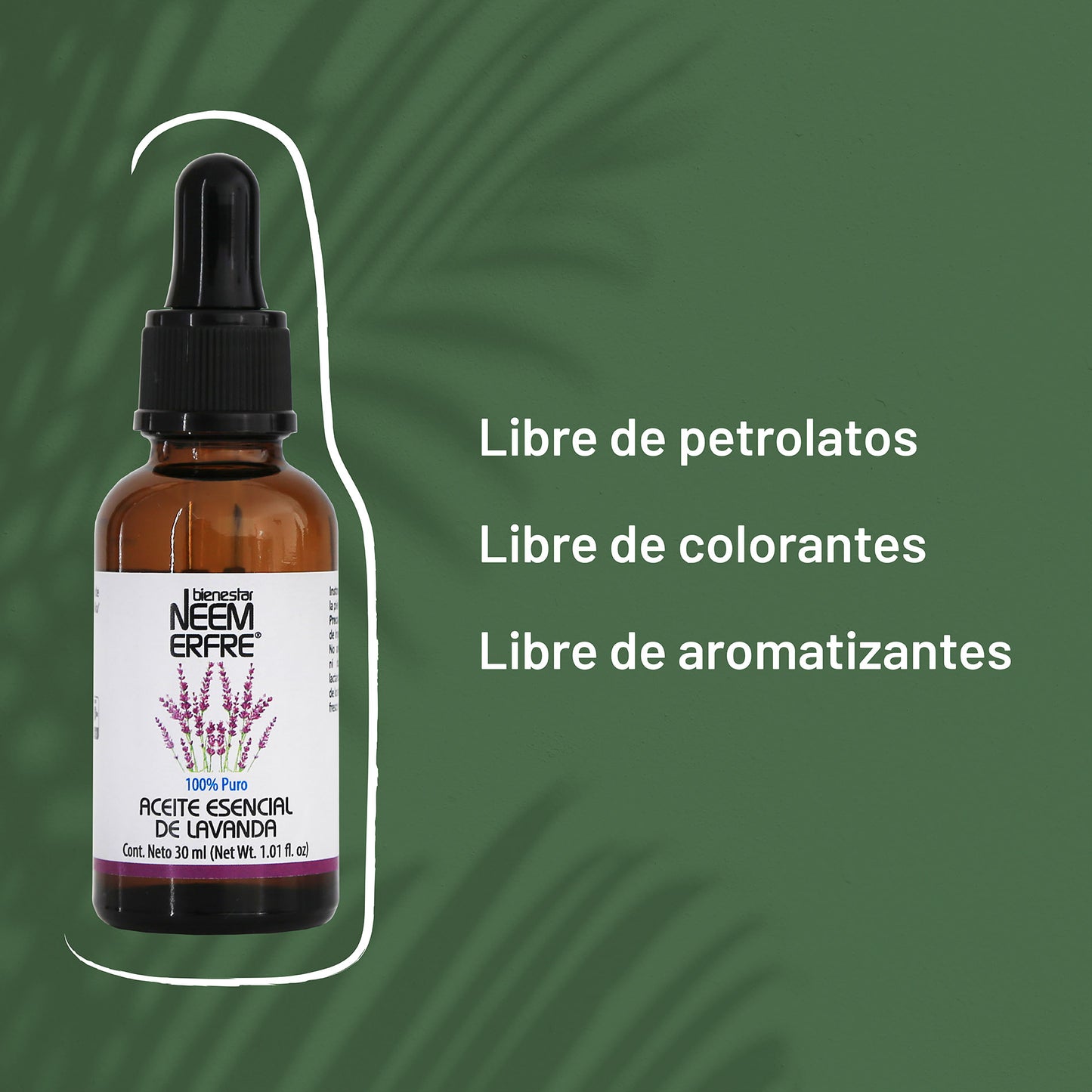 Aceite esencial de lavanda 100% puro