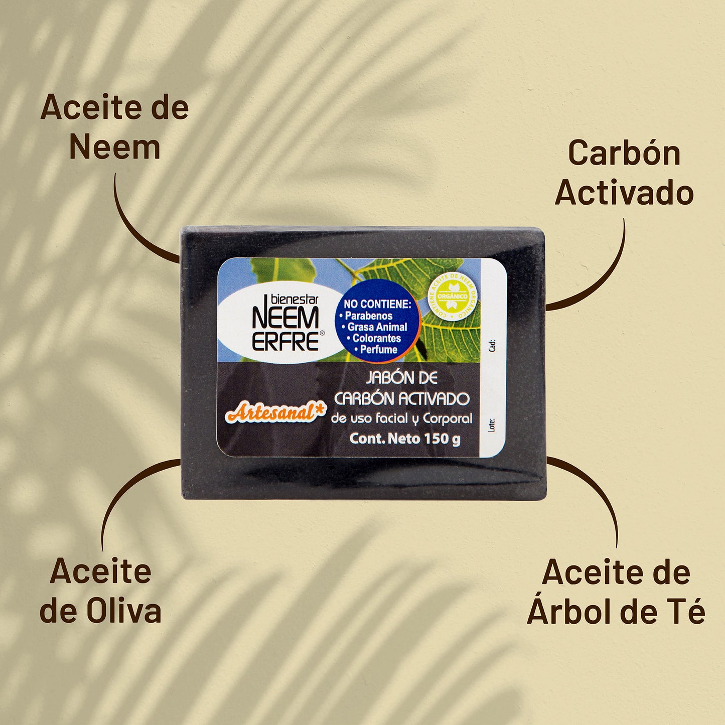 Jabón DETOX de carbon activado