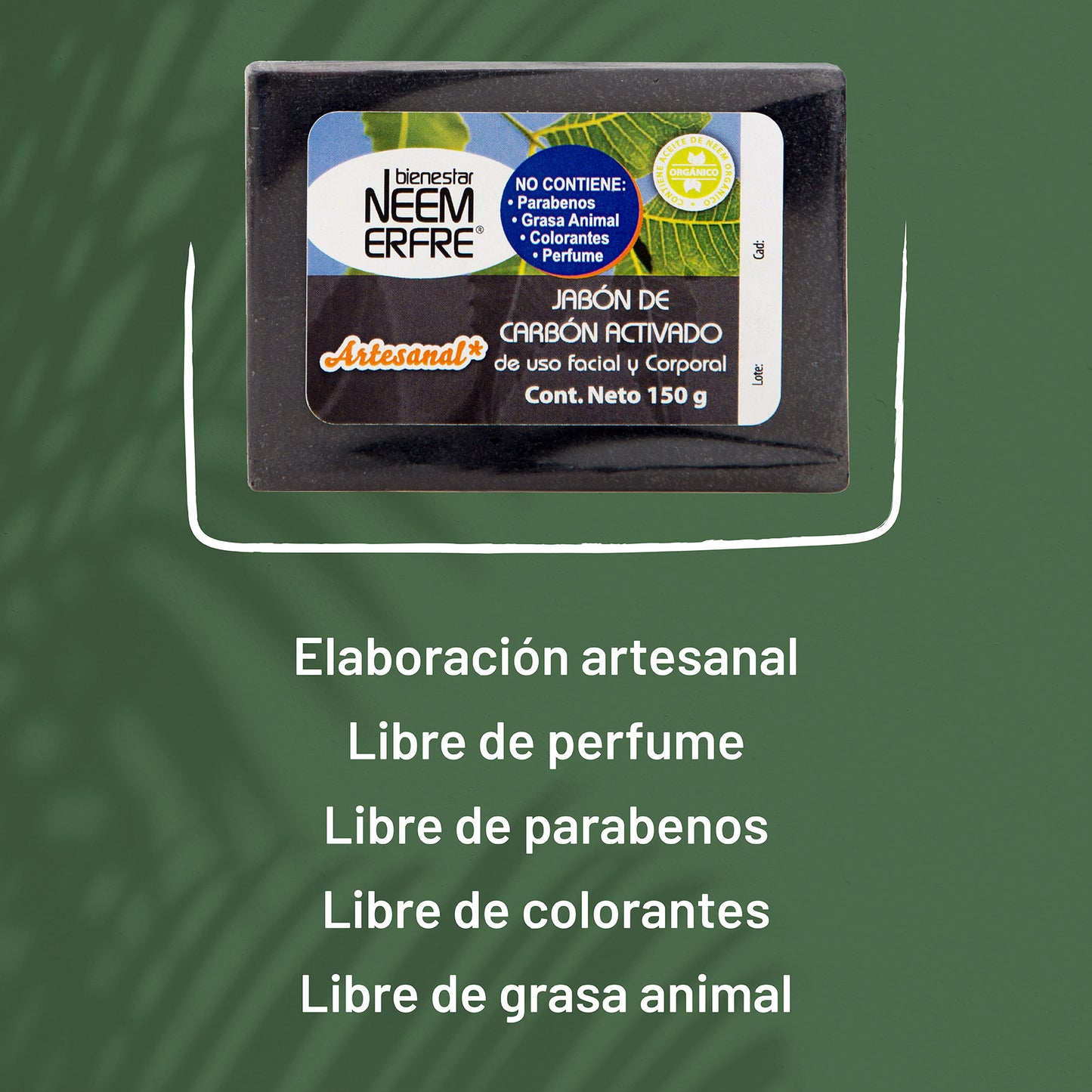 Jabón DETOX de carbon activado
