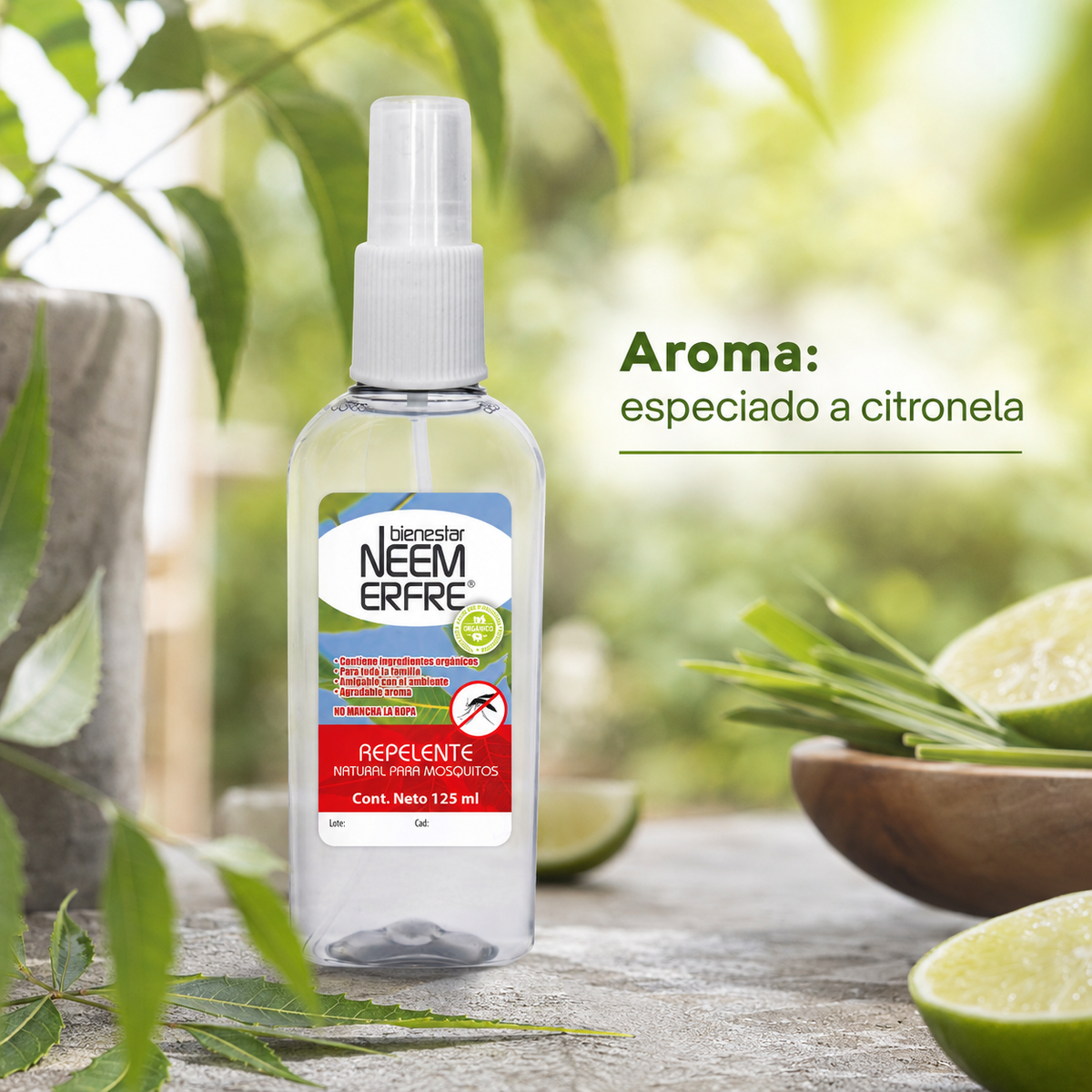 Repelente natural para mosquitos | Bienestar NEEM ERFRE