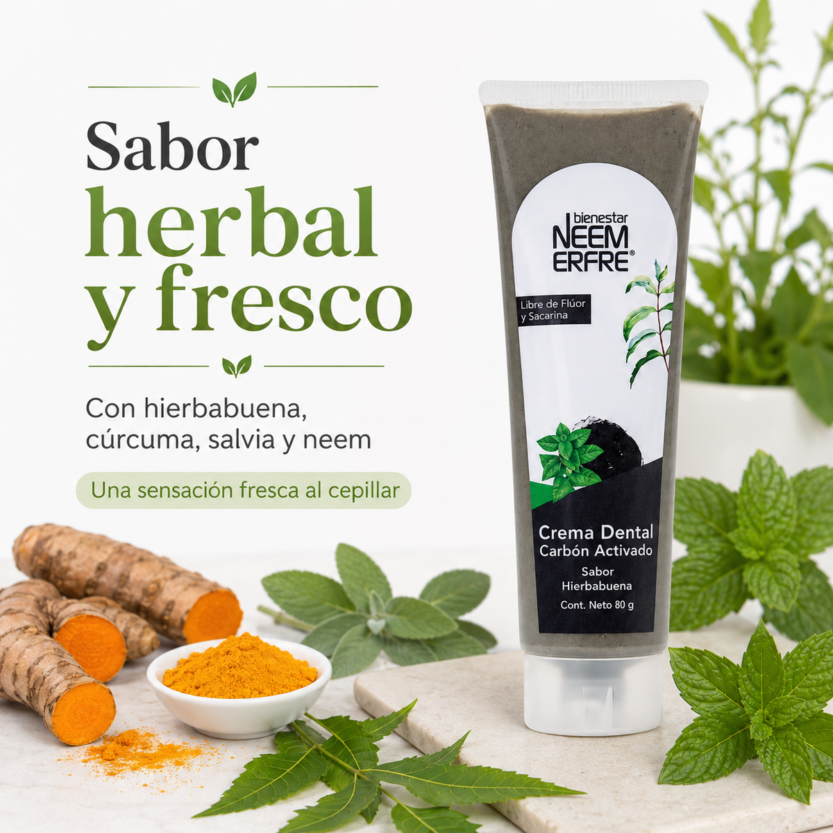 Crema dental de Cárbon Activado