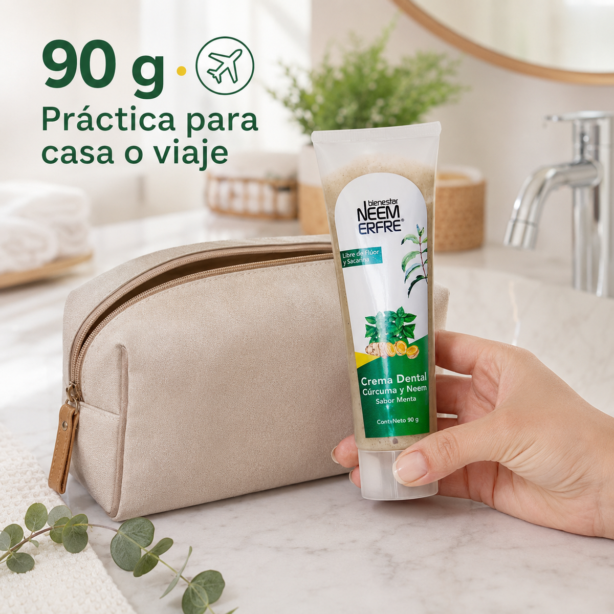 Crema dental de Menta + Cúrcuma