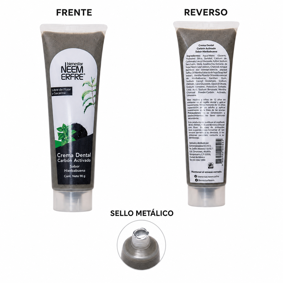 Crema dental de Cárbon Activado