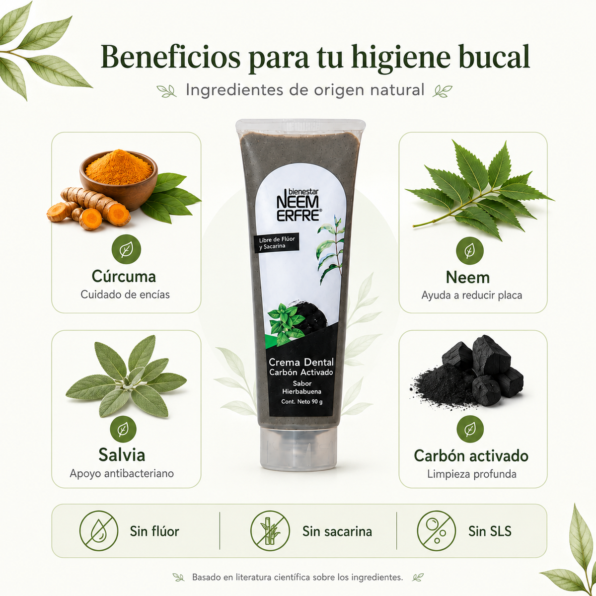 Crema dental de Cárbon Activado