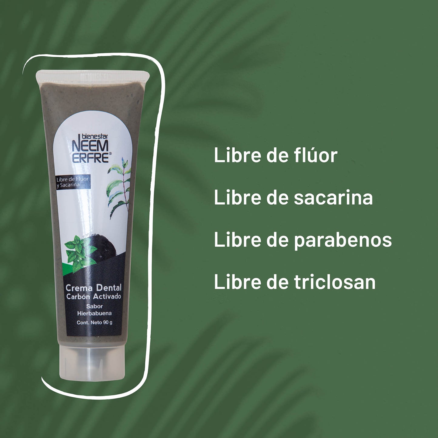 Crema dental de Cárbon Activado