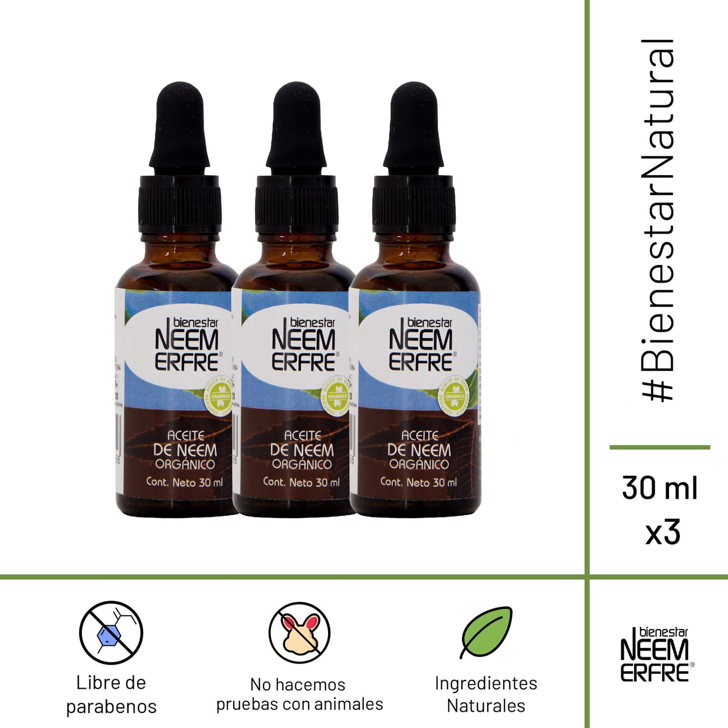 Aceite orgánico de neem